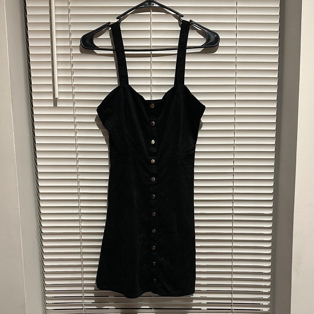 Elegant Black Button-Down Dress